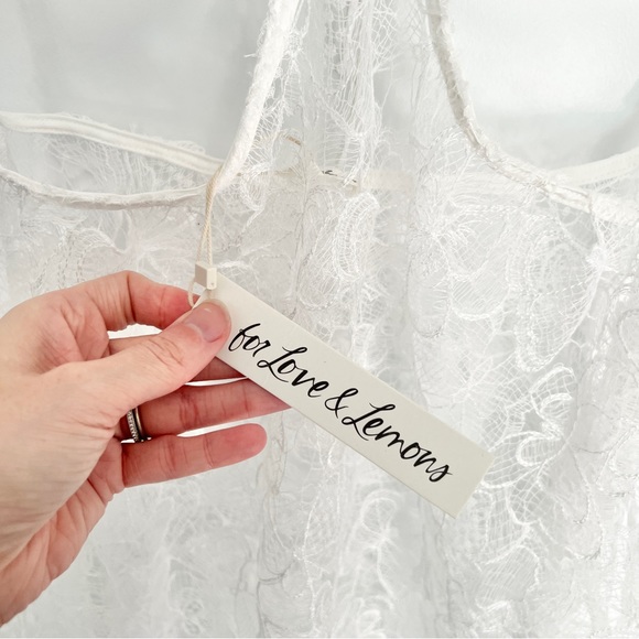 For Love and Lemons Mackenzie Butterfly Lace Slip Cut Out Dress Size Med… - Picture 11 of 14